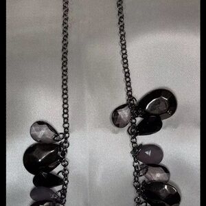 Elegant Black Beaded Necklace